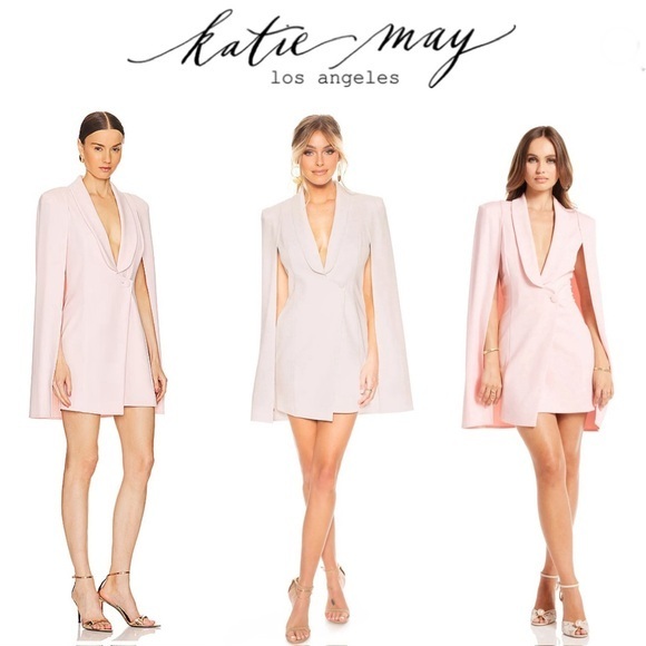 Katie May Boss Lady Dress in Blush PinkS295$